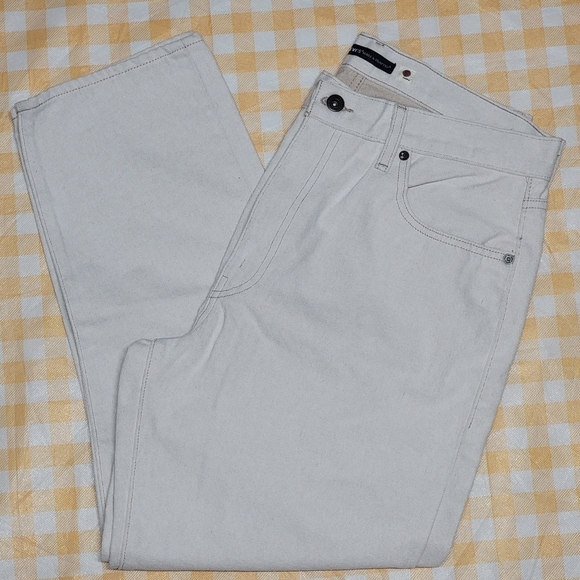 Levis Women's Off White Ivory Made & Crafted Japanese Column Pants Jeans Size 32 - Picture 4 of 8